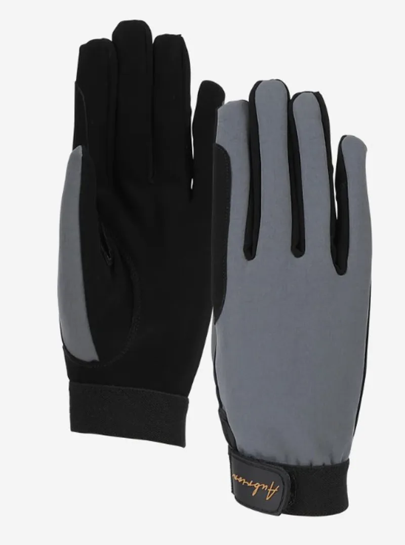 Aubrion Team Winter Riding Gloves - Young Rider Grey